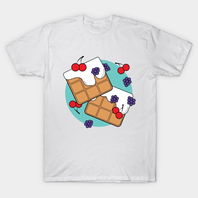 Oh, My Waffcakes! T-Shirt by Chibi.clo